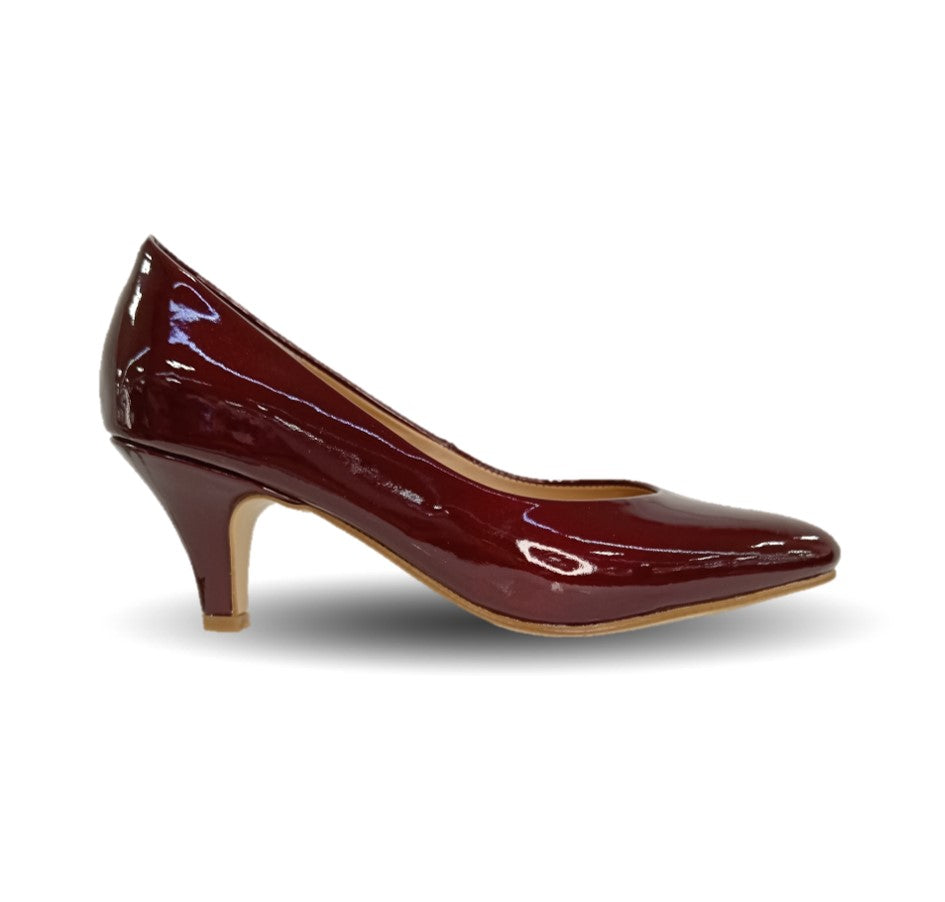 Zapatilla de Vestir Lambers 6007 Charol Merlot para mujer