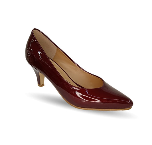 Zapatilla de Vestir Lambers 6007 Charol Merlot para mujer