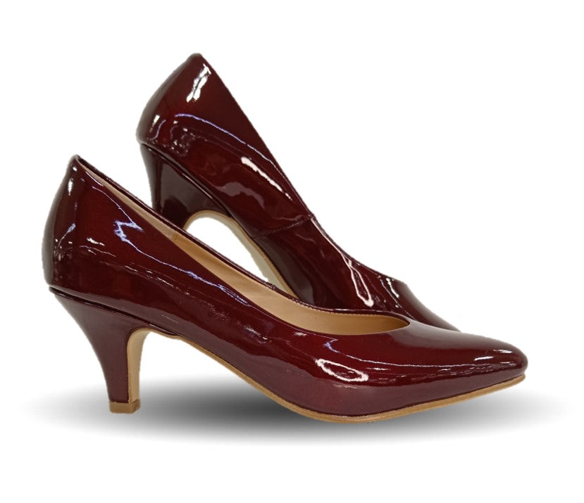 Zapatilla de Vestir Lambers 6007 Charol Merlot para mujer