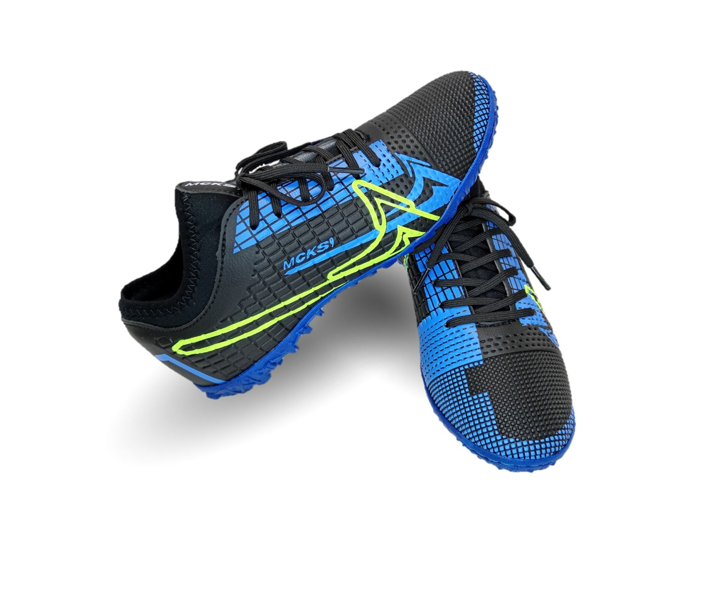 Tenis de Futbol con multitacos Mayckers 1205 Negro/Rey Unisex para mujer y hombre