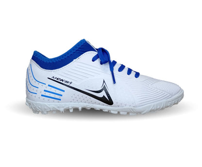Tenis de Futbol con multitacos Mayckers 1219 Blanco/Rey Unisex para mujer y hombre
