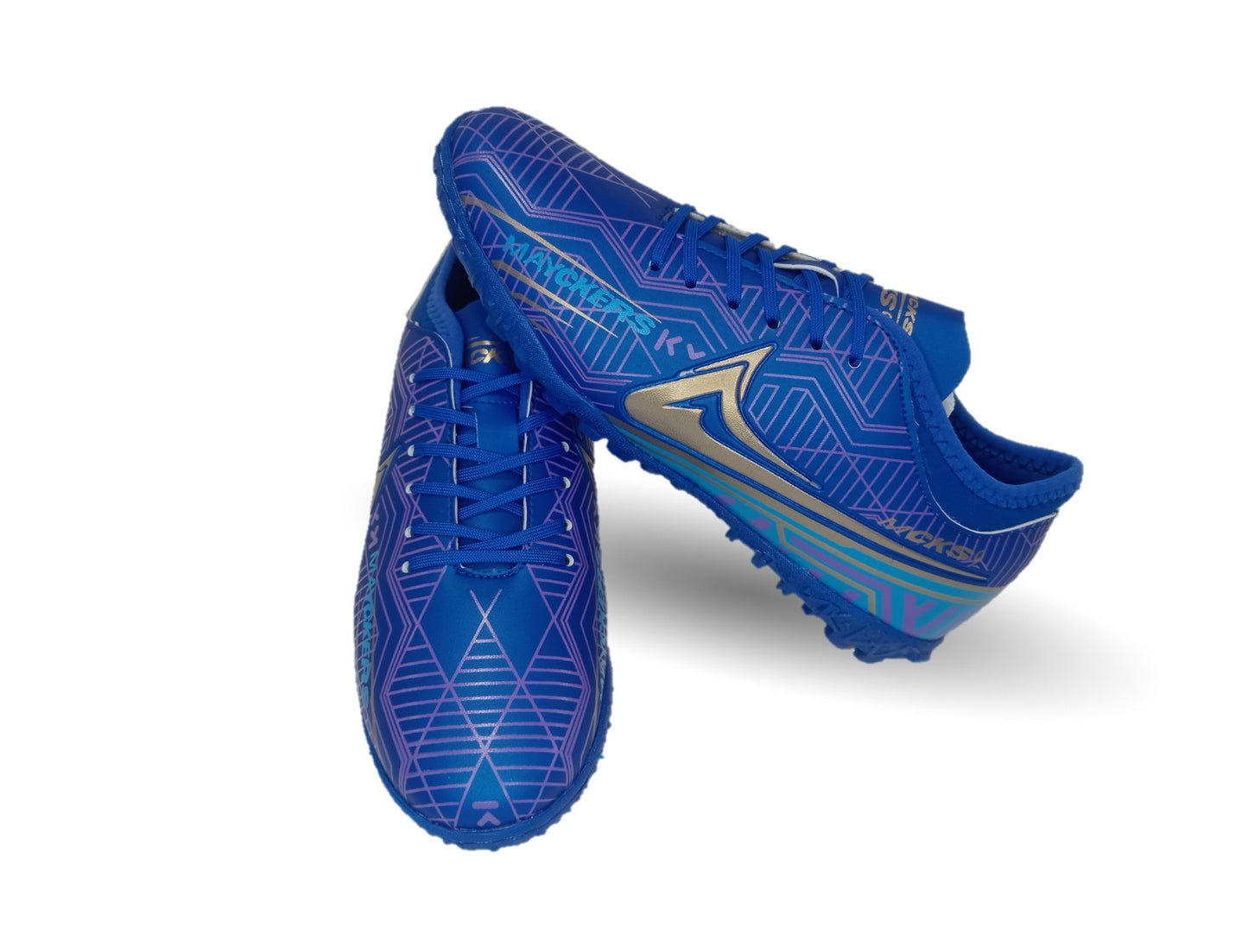 Tenis de Futbol con multitacos Mayckers 1227 Rey/Oro Unisex para mujer y hombre