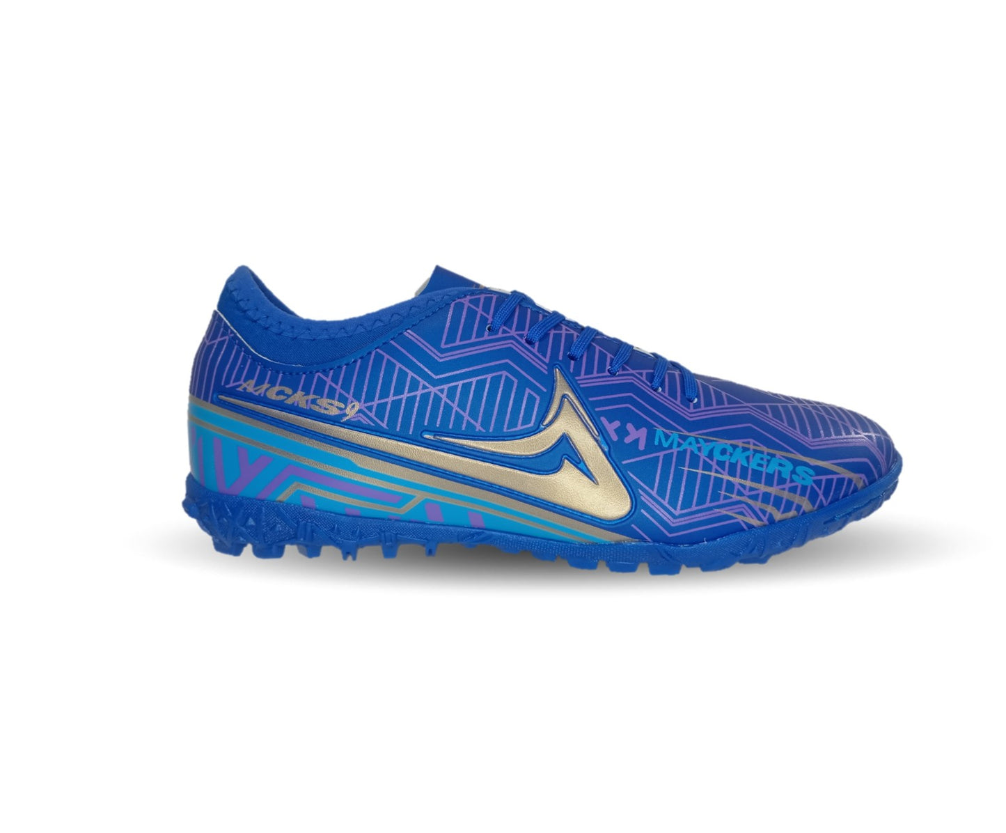 Tenis de Futbol con multitacos Mayckers 1227 Rey/Oro Unisex para mujer y hombre