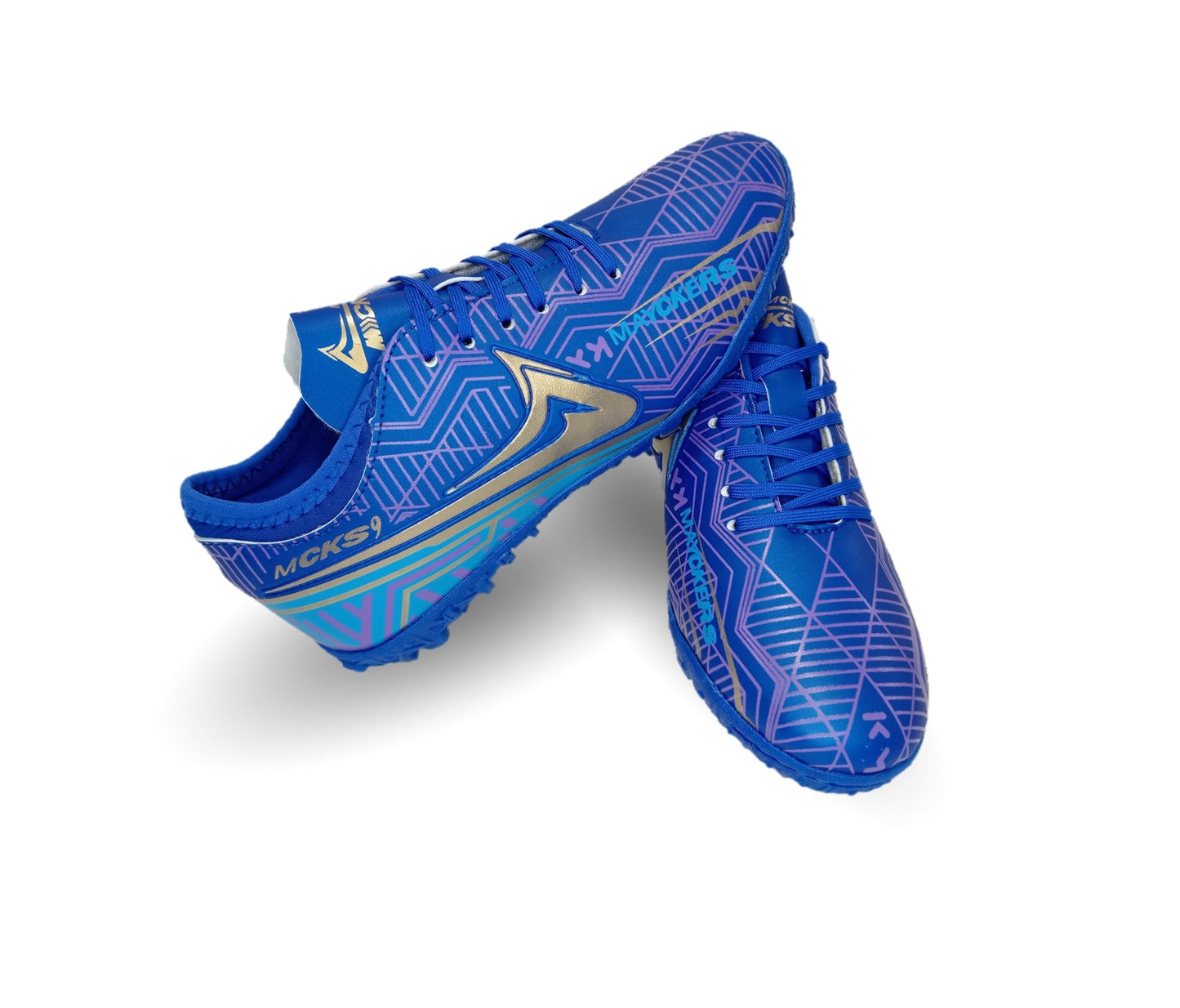 Tenis de Futbol con multitacos Mayckers 1227 Rey/Oro Unisex para mujer y hombre