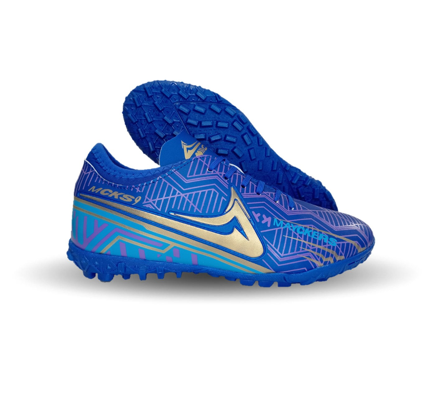 Tenis de Futbol con multitacos Mayckers 1227 Rey/Oro Unisex para mujer y hombre