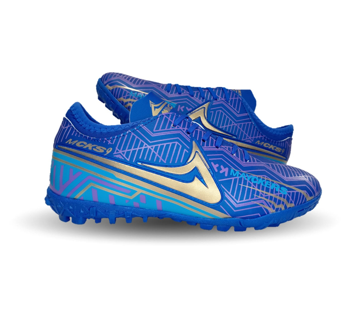 Tenis de Futbol con multitacos Mayckers 1227 Rey/Oro Unisex para mujer y hombre