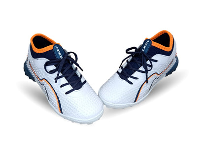 Tenis de Futbol con multitacos Mayckers 1251 Blanco/Marino Unisex para niño y niña