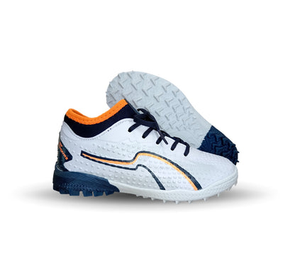Tenis de Futbol con multitacos Mayckers 1251 Blanco/Marino Unisex para niño y niña
