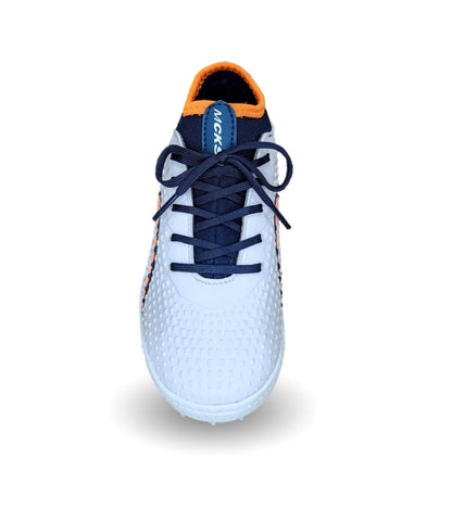 Tenis de Futbol con multitacos Mayckers 1251 Blanco/Marino Unisex para niño y niña