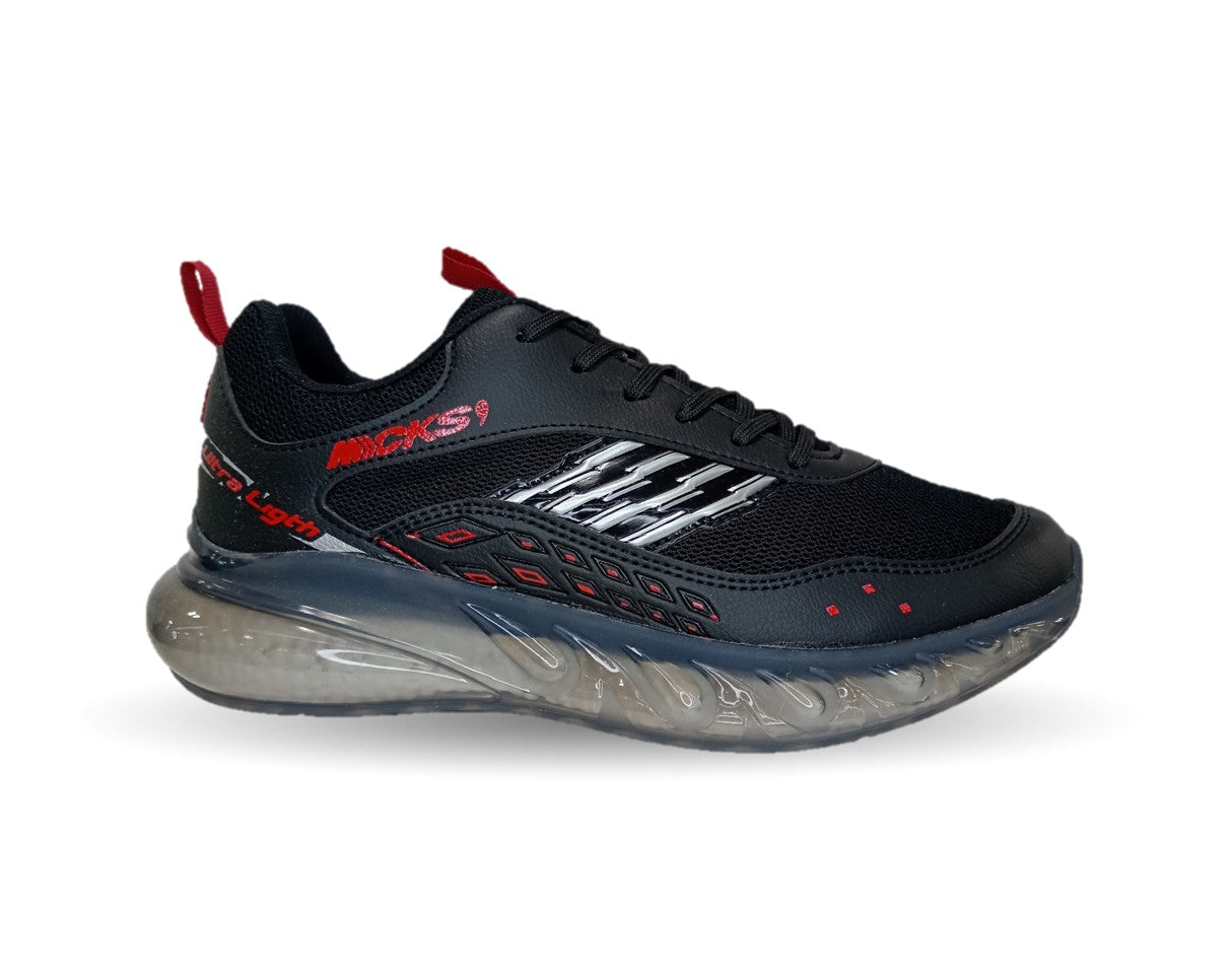 Tenis Deportivo Mayckers 232 Negro/Rojo para hombre