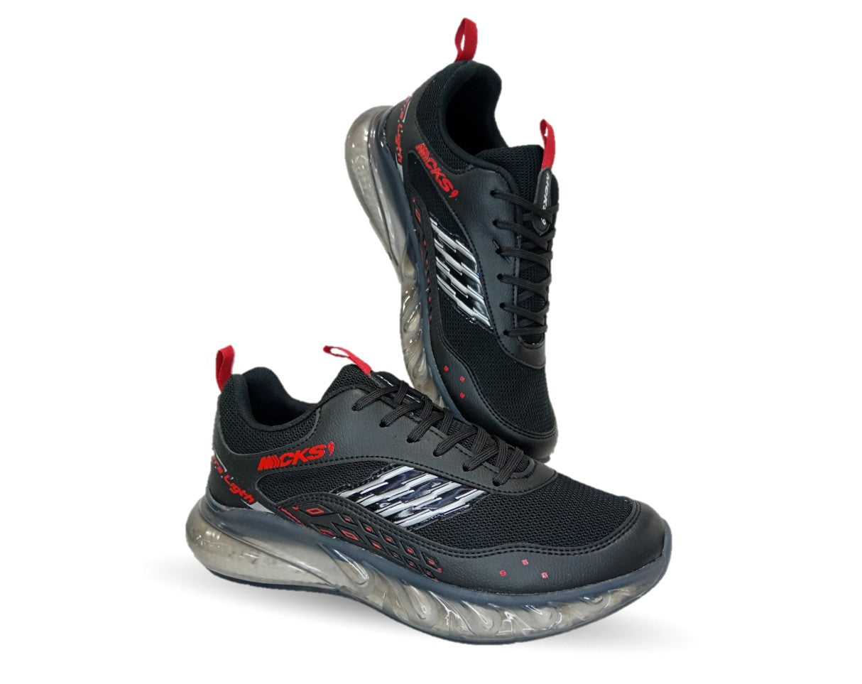 Tenis Deportivo Mayckers 232 Negro/Rojo para hombre