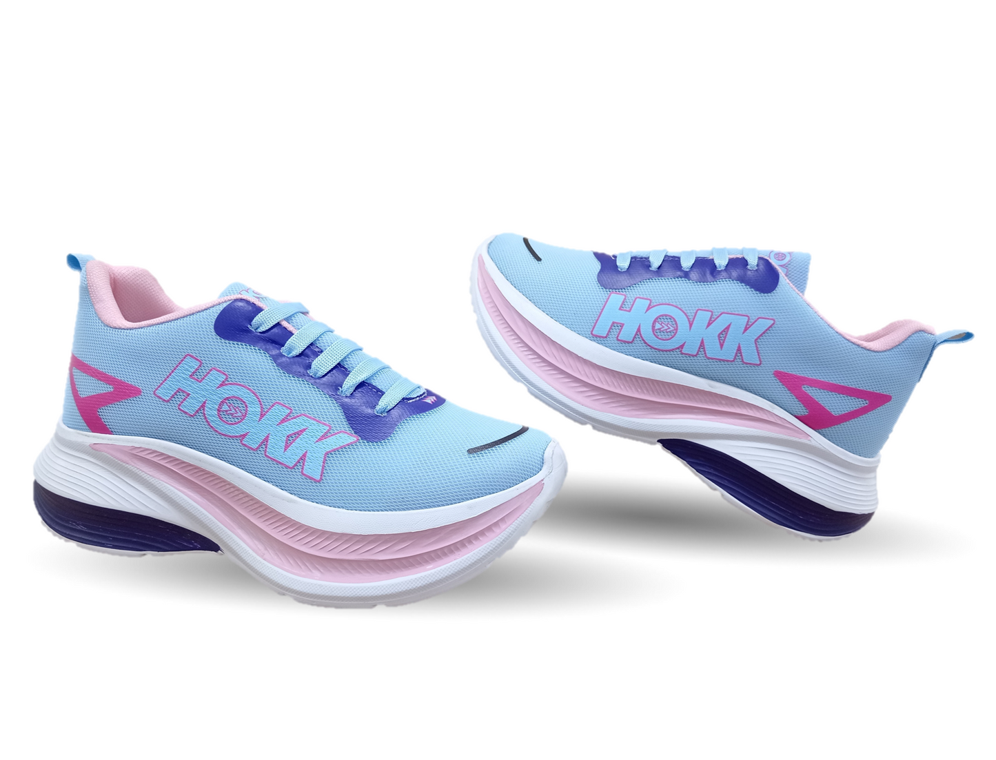 Tenis Urbano de moda con plataforma New Ports 4000 Cielo/Rosa para mujer