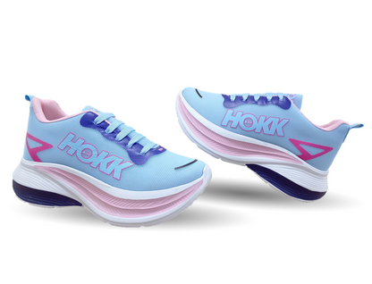 Tenis Urbano de moda con plataforma New Ports 4000 Cielo/Rosa para mujer