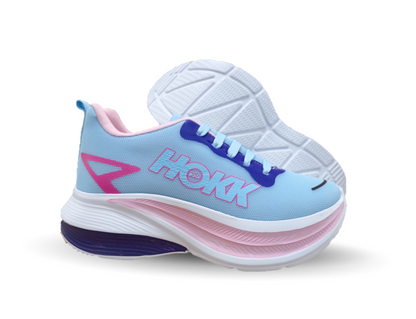 Tenis Urbano de moda con plataforma New Ports 4000 Cielo/Rosa para mujer