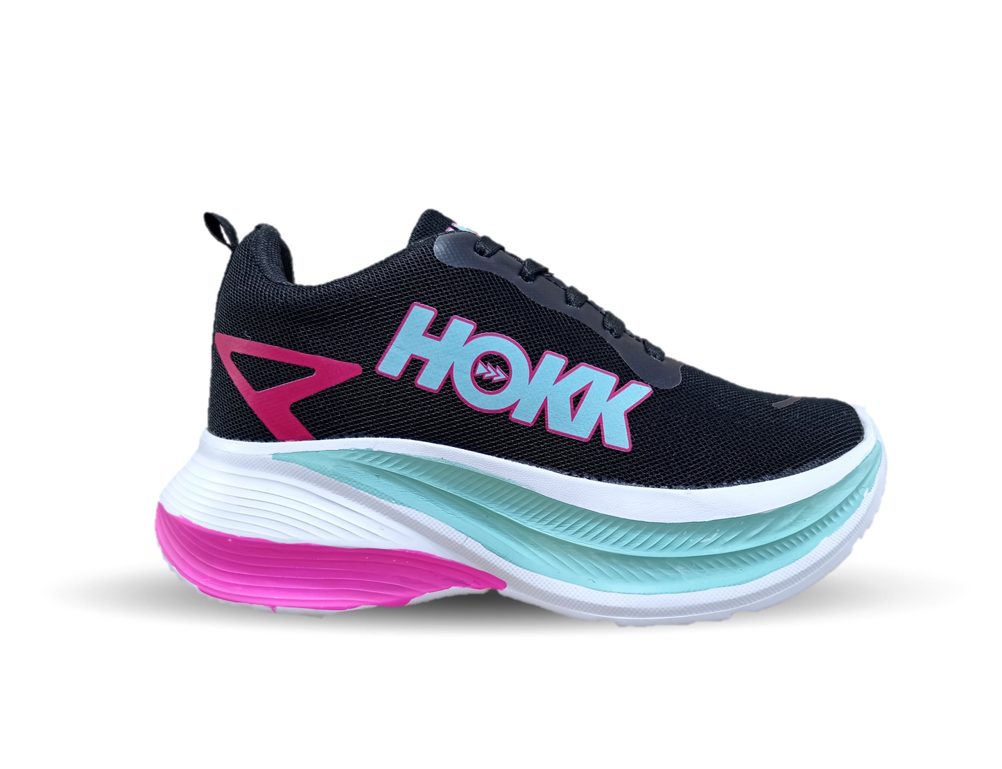 Tenis Urbano de moda con plataforma New Ports 4000 Negro/Menta para mujer