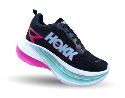 Tenis Urbano de moda con plataforma New Ports 4000 Negro/Menta para mujer