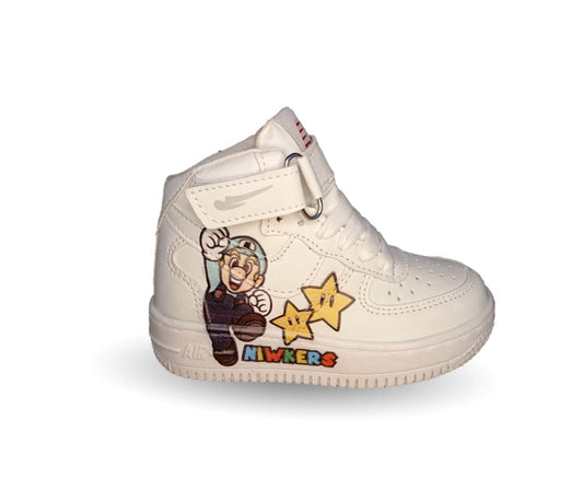 Tenis Urbano Niwkers 905 Blanco/Mario para niño