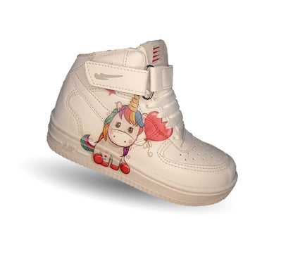 Tenis Urbano Niwkers 905 Blanco/Unicornio para niña