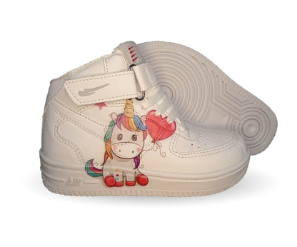 Tenis Urbano Niwkers 905 Blanco/Unicornio para niña
