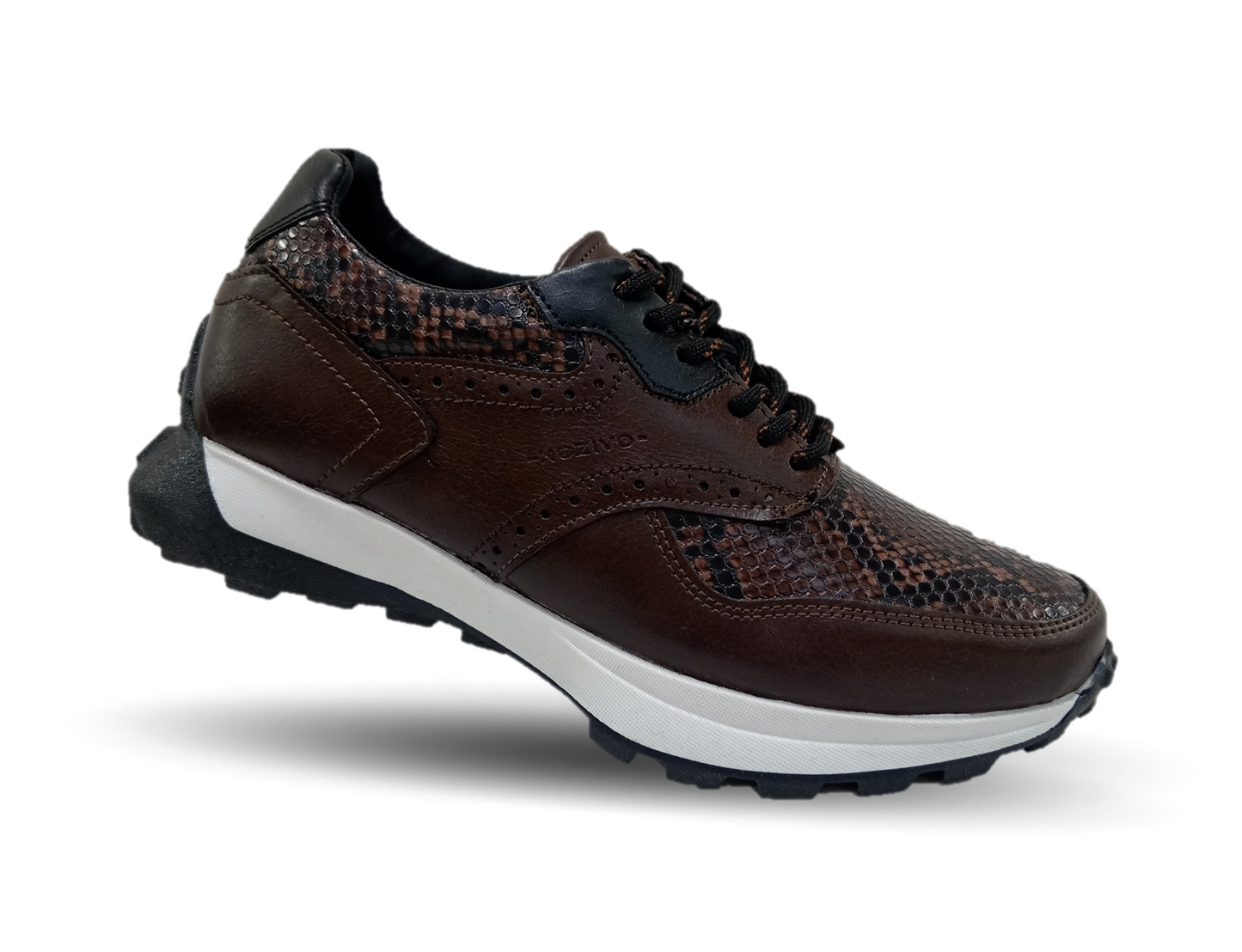 Zapato tipo Tenis Urbano Casual Nozivo 8601 Víbora Ferrero para hombre