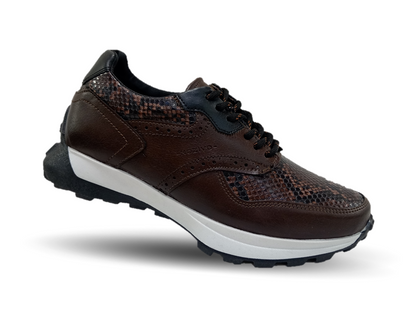 Zapato tipo Tenis Urbano Casual Nozivo 8601 Víbora Ferrero para hombre
