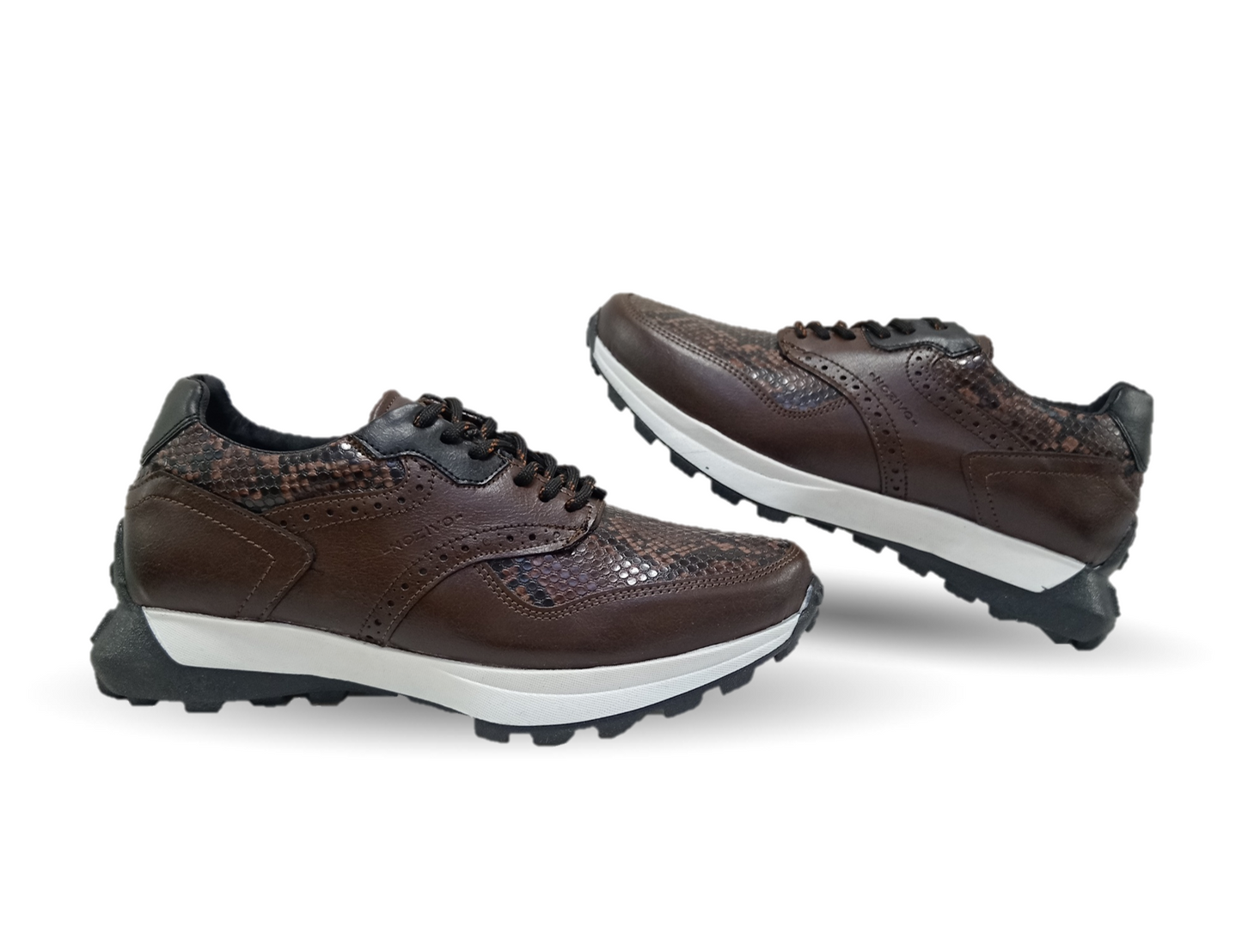 Zapato tipo Tenis Urbano Casual Nozivo 8601 Víbora Ferrero para hombre