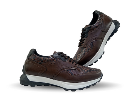 Zapato tipo Tenis Urbano Casual Nozivo 8601 Víbora Ferrero para hombre