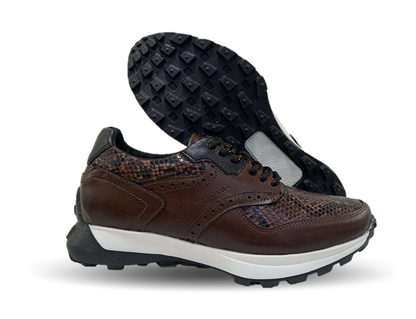 Zapato tipo Tenis Urbano Casual Nozivo 8601 Víbora Ferrero para hombre