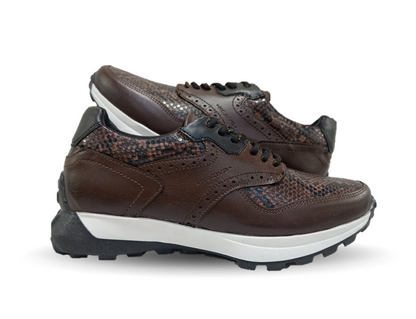 Zapato tipo Tenis Urbano Casual Nozivo 8601 Víbora Ferrero para hombre