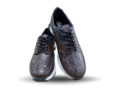 Zapato tipo Tenis Urbano Casual Nozivo 8601 Víbora Ferrero para hombre