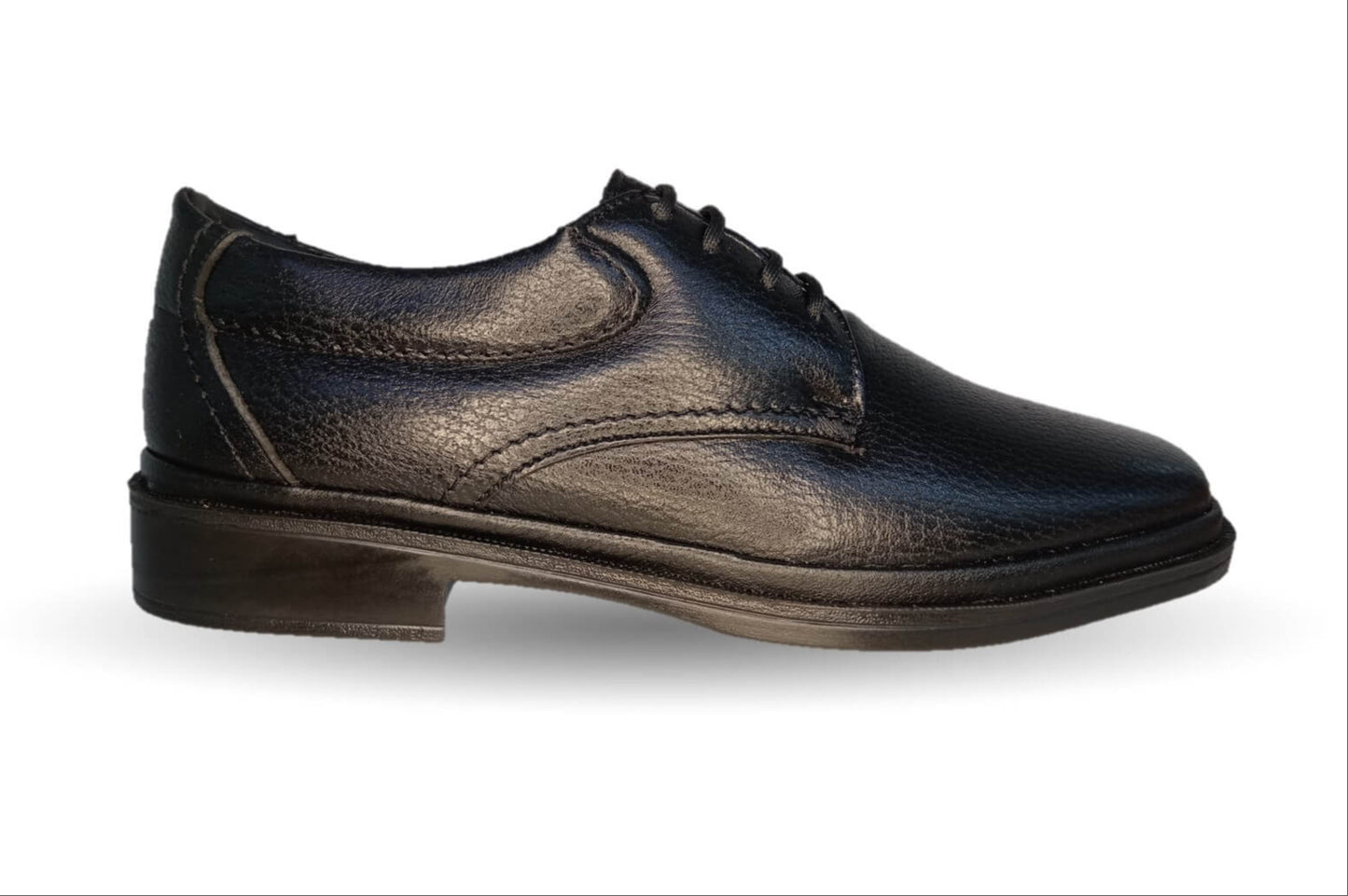 Zapato de Confort para pie diabético de piel de cordero Paceño 1700 Negro para hombre