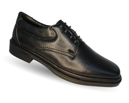 Zapato de Confort para pie diabético de piel de cordero Paceño 1700 Negro para hombre