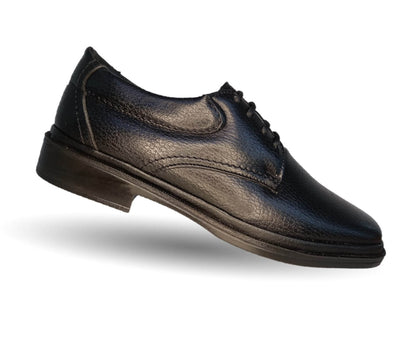 Zapato de Confort para pie diabético de piel de cordero Paceño 1700 Negro para hombre