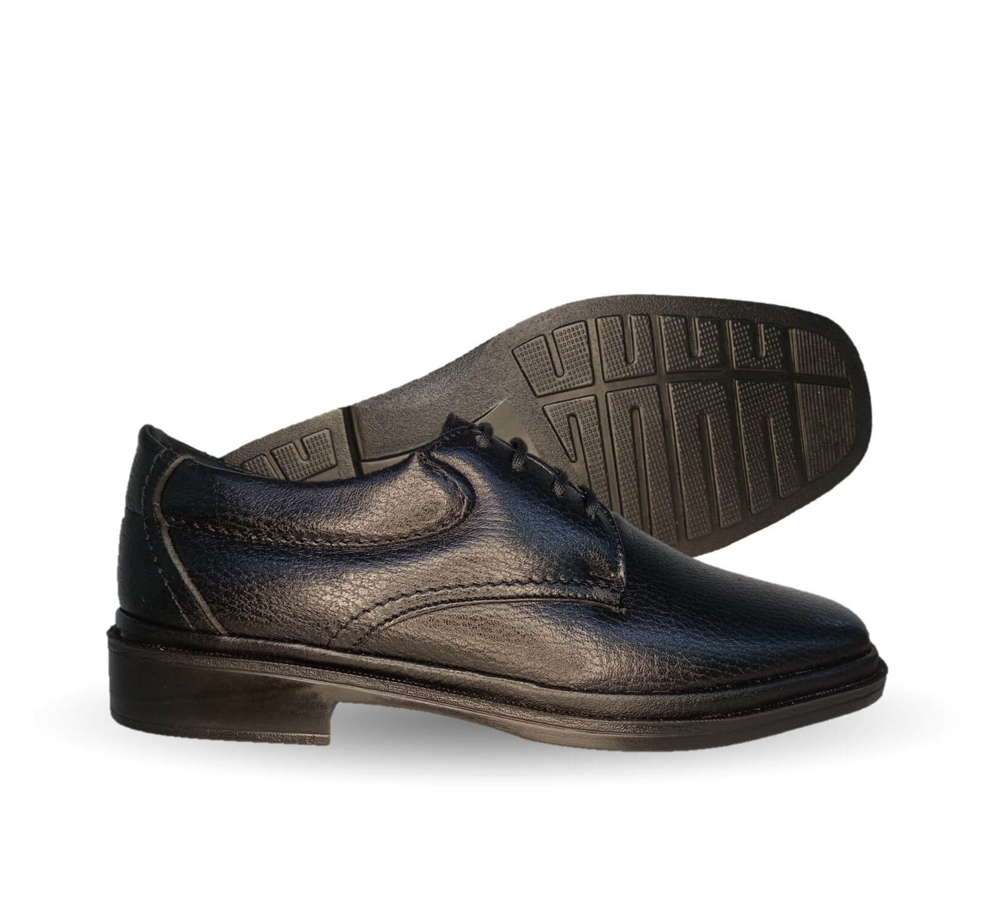 Zapato de Confort para pie diabético de piel de cordero Paceño 1700 Negro para hombre