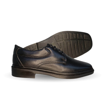 Zapato de Confort para pie diabético de piel de cordero Paceño 1700 Negro para hombre