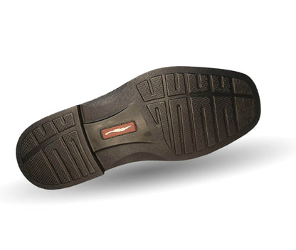 Zapato de Confort para pie diabético de piel de cordero Paceño 1700 Negro para hombre