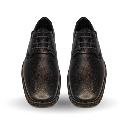 Zapato de Confort para pie diabético de piel de cordero Paceño 1700 Negro para hombre