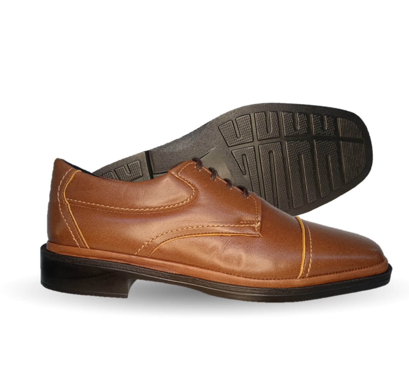 Zapato de Confort para pie diabético de piel de cordero Paceño 1702 Caoba para hombre