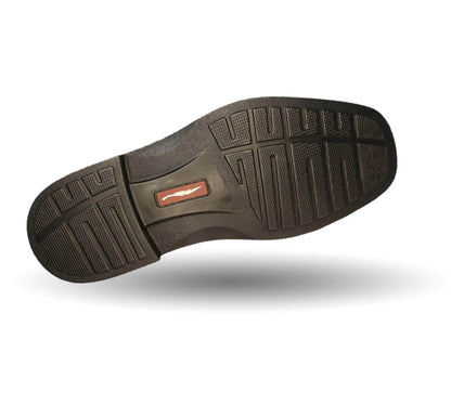 Zapato de Confort para pie diabético de piel de cordero Paceño 1702 Caoba para hombre