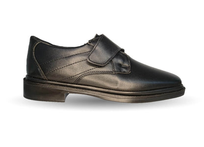 Zapato de Confort para pie diabético de piel de cordero Paceño 1703 Negro para hombre
