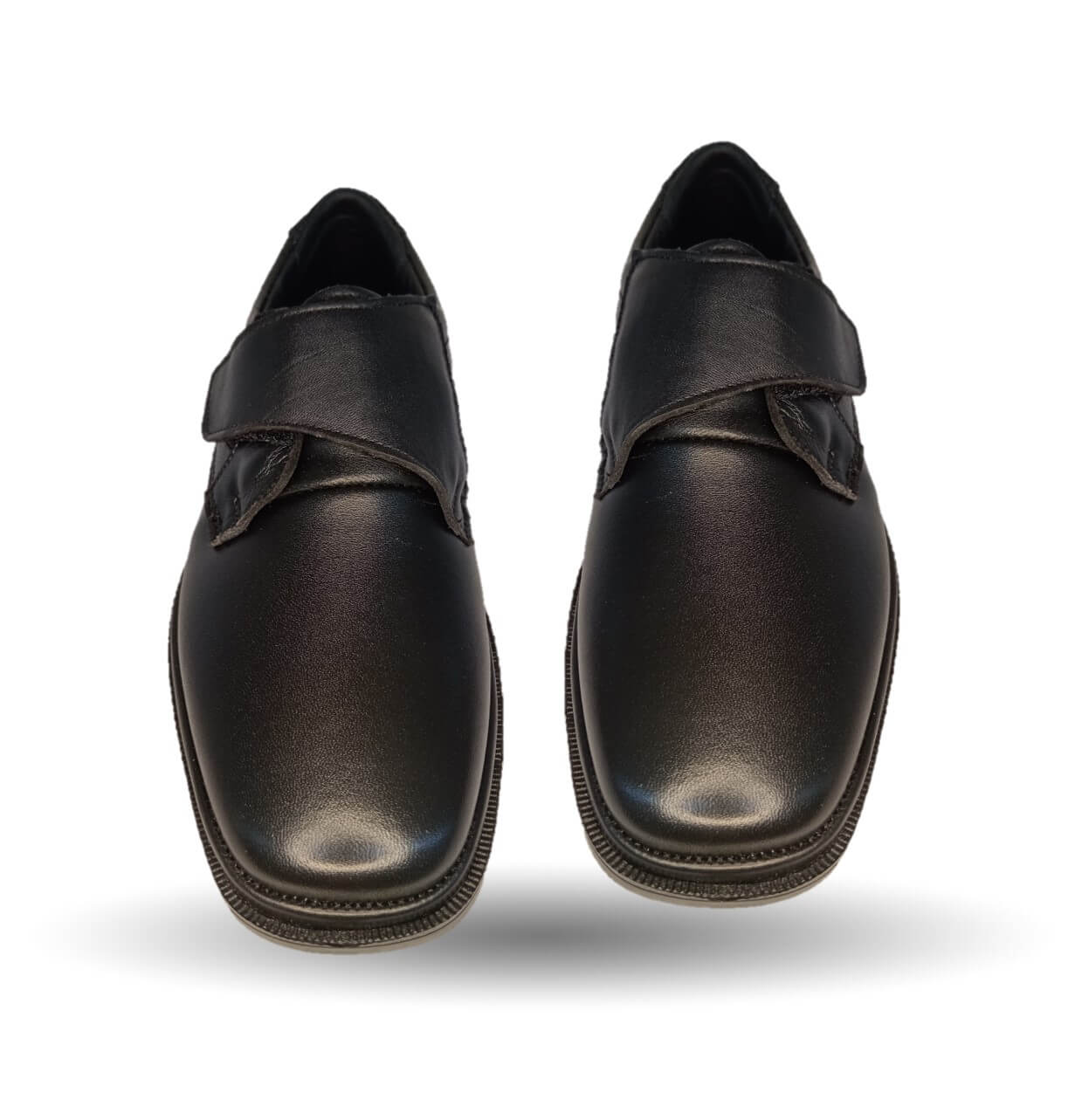 Zapato de Confort para pie diabético de piel de cordero Paceño 1703 Negro para hombre