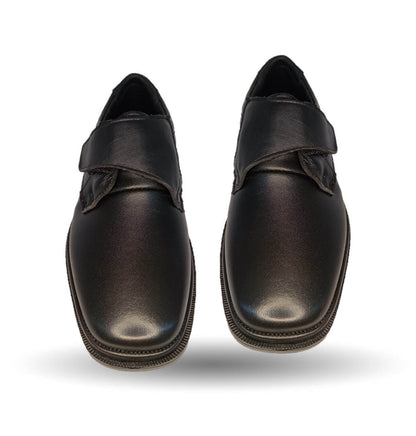 Zapato de Confort para pie diabético de piel de cordero Paceño 1703 Negro para hombre