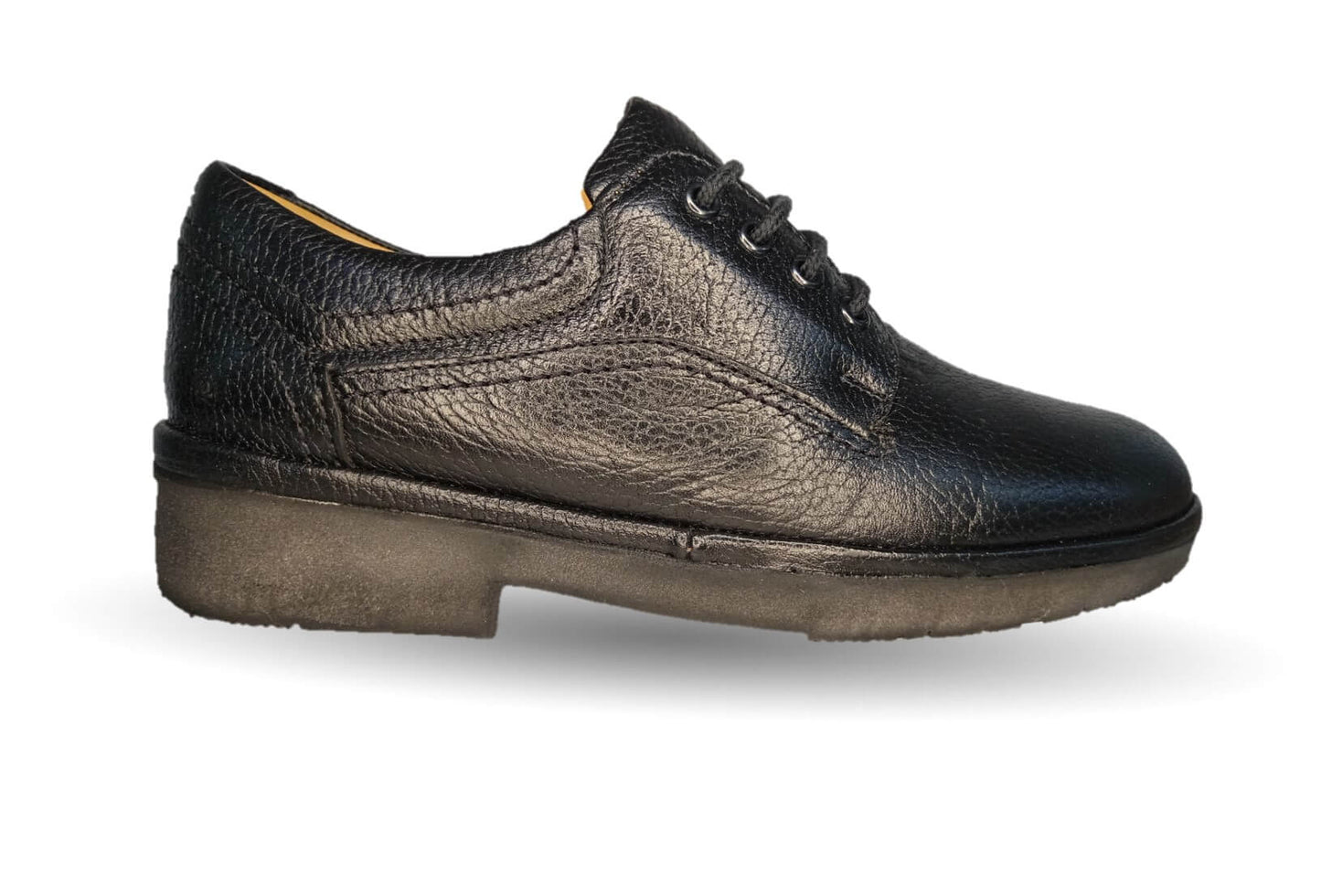 Zapato de Confort para pie diabético de piel de cordero con Shock Point Paceño 639 Negro para hombre