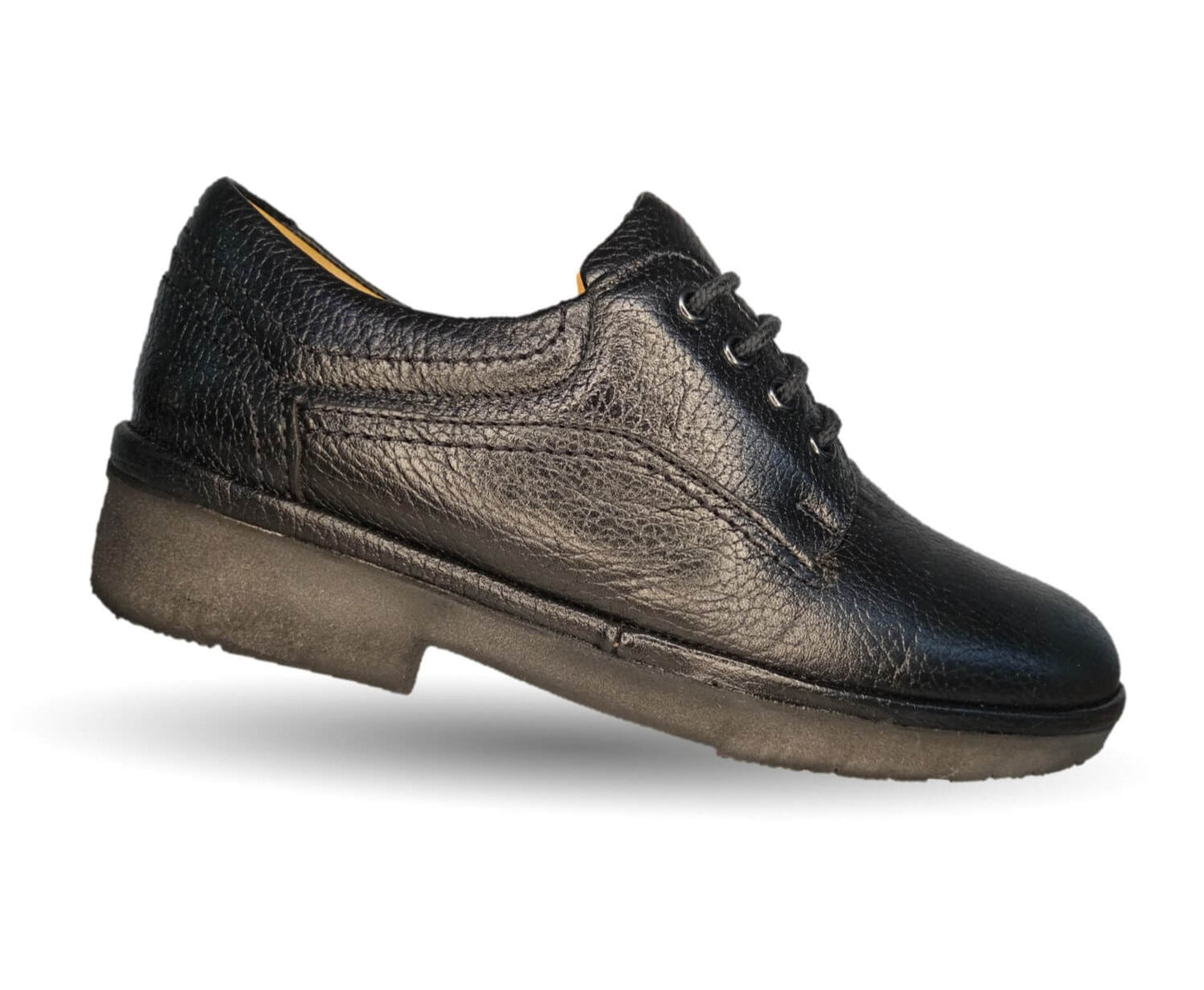 Zapato de Confort para pie diabético de piel de cordero con Shock Point Paceño 639 Negro para hombre