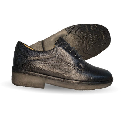Zapato de Confort para pie diabético de piel de cordero con Shock Point Paceño 639 Negro para hombre