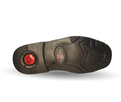 Zapato de Confort para pie diabético de piel de cordero con Shock Point Paceño 639 Negro para hombre