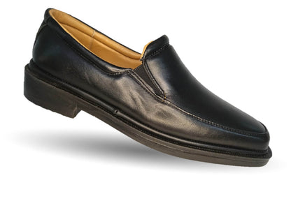 Zapato de Confort para pie diabético de piel de cordero Paceño 703 Negro para hombre