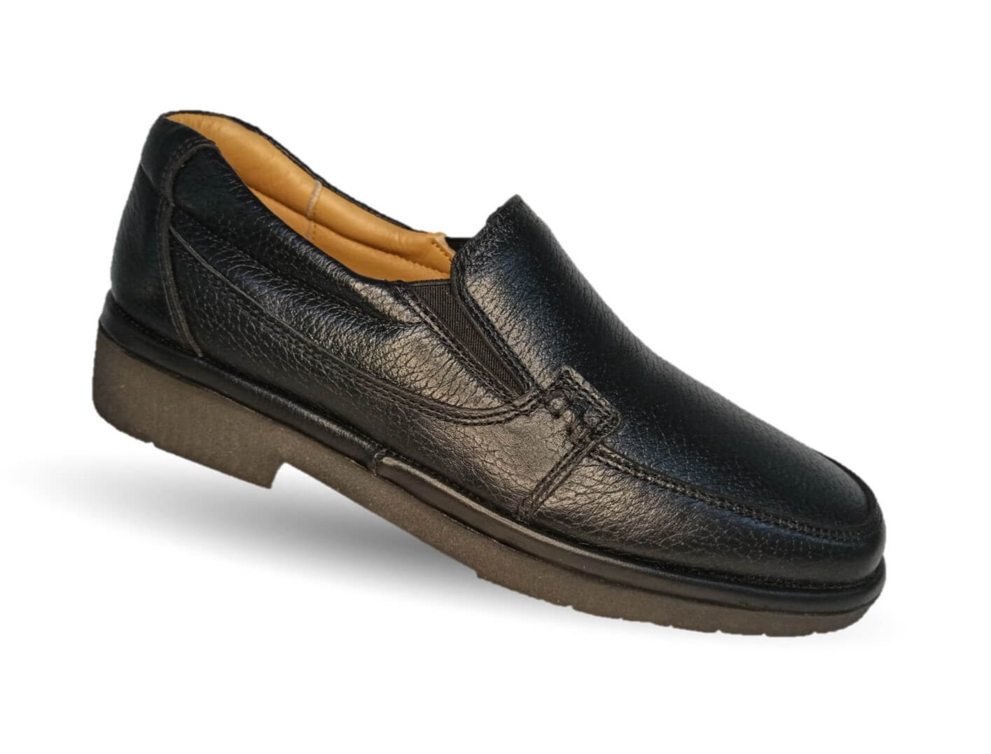 Zapato de Confort para pie diabético de piel de cordero con Shock Point Paceño 721 Negro para hombre