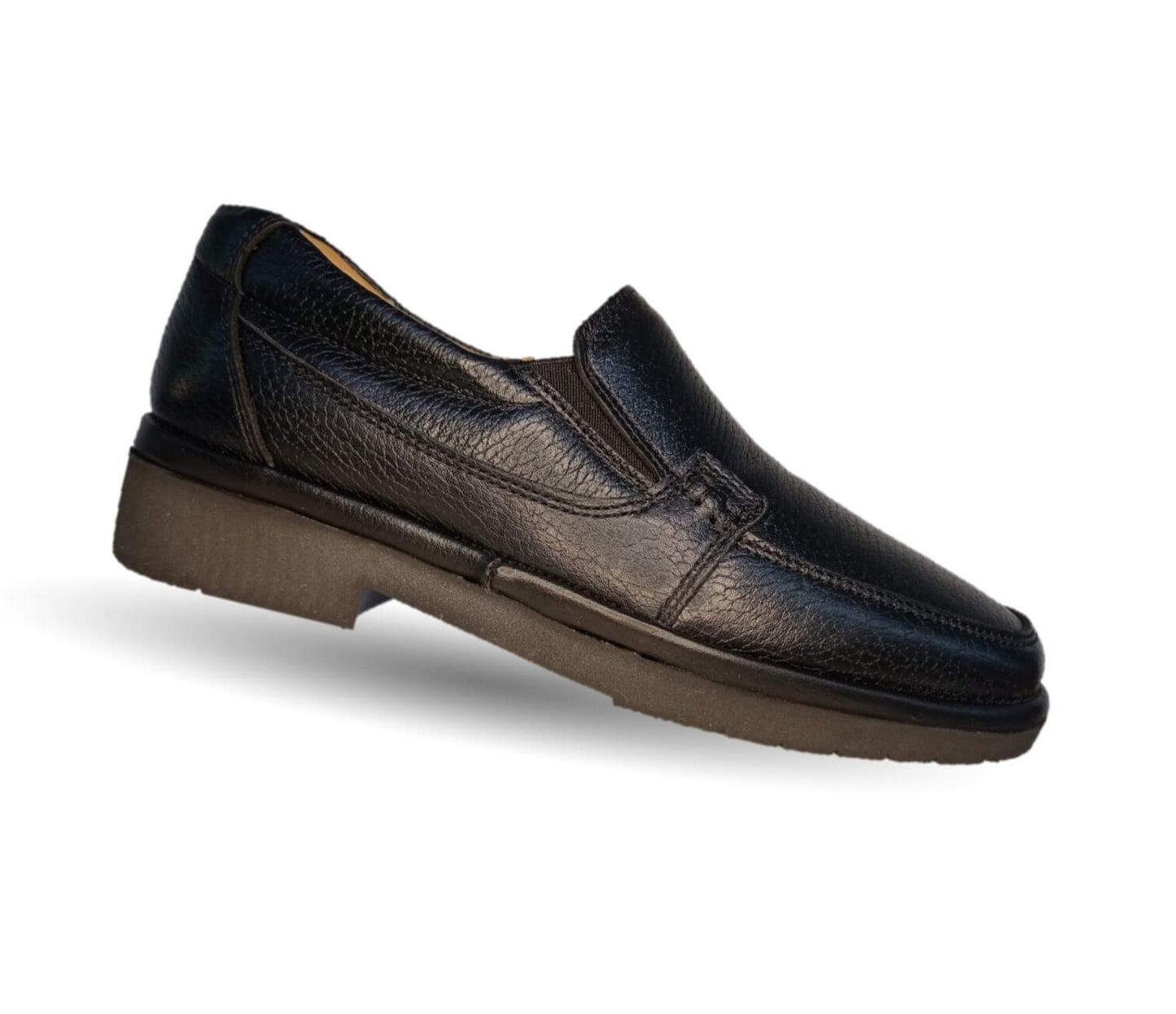 Zapato de Confort para pie diabético de piel de cordero con Shock Point Paceño 721 Negro para hombre
