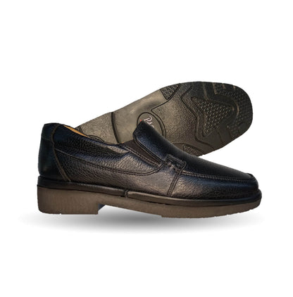 Zapato de Confort para pie diabético de piel de cordero con Shock Point Paceño 721 Negro para hombre